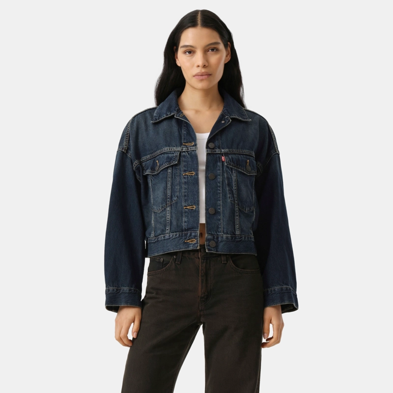 CHAQUETA MUJER LOOSE CROP TRUCKER AZUL LEVIS 0089L-0007 - 1