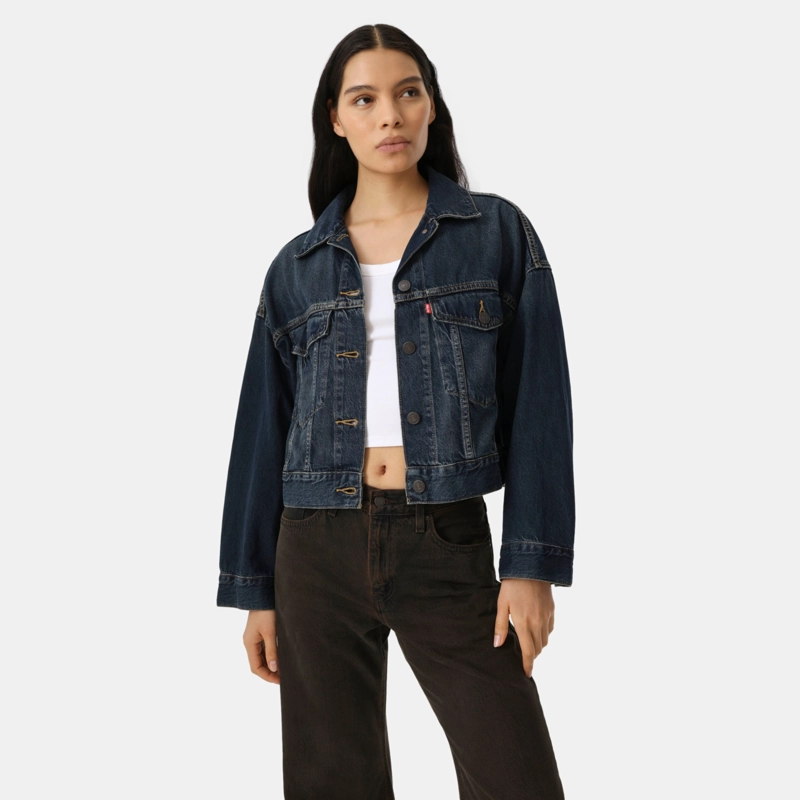 CHAQUETA MUJER LOOSE CROP TRUCKER AZUL LEVIS 0089L-0007 - 2