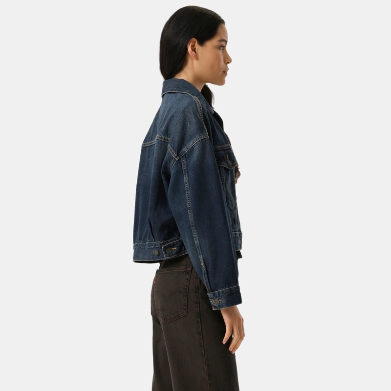 CHAQUETA MUJER LOOSE CROP TRUCKER AZUL LEVIS 0089L-0007 - 3