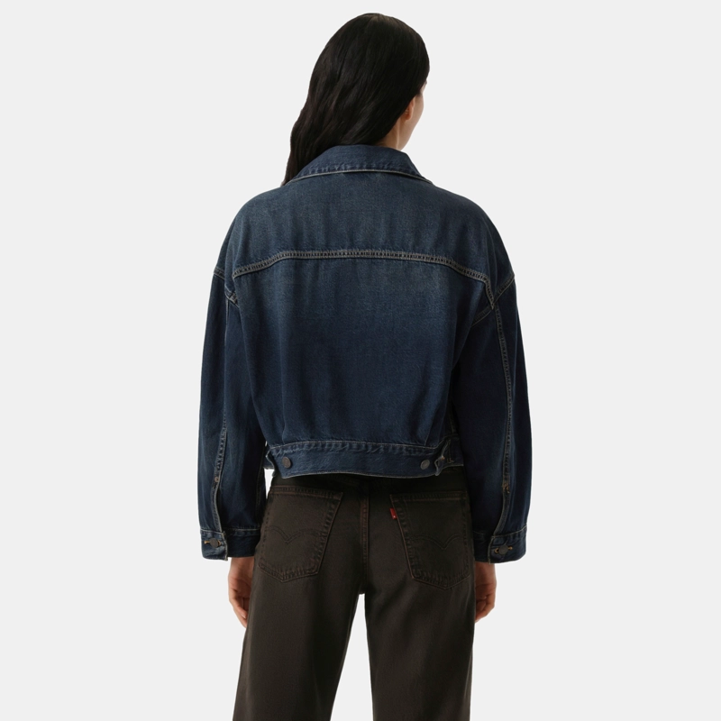 CHAQUETA MUJER LOOSE CROP TRUCKER AZUL LEVIS 0089L-0007 - 4