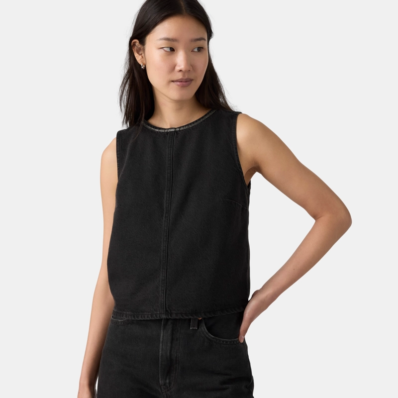BLUSA MUJER RHINESTONE DENIM SHELL NEGRO LEVIS 008DY-0000 - 3