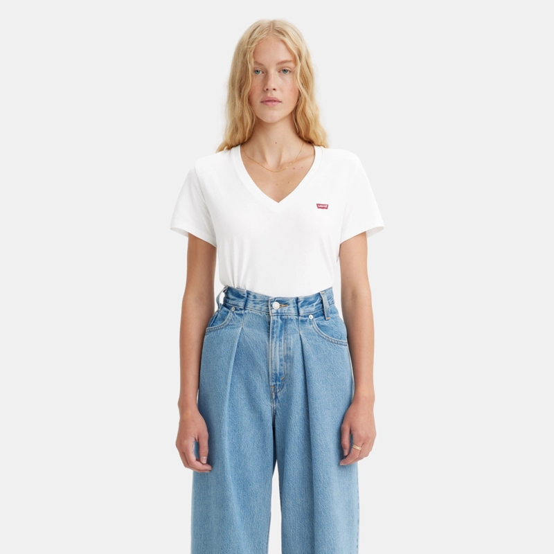 POLERA MUJER PERFECT VNECK BLANCO LEVIS 85341-0048 - 1