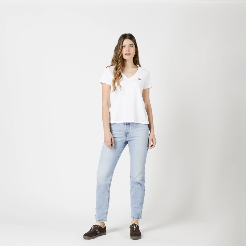 POLERA MUJER PERFECT VNECK BLANCO LEVIS 85341-0048 - 4