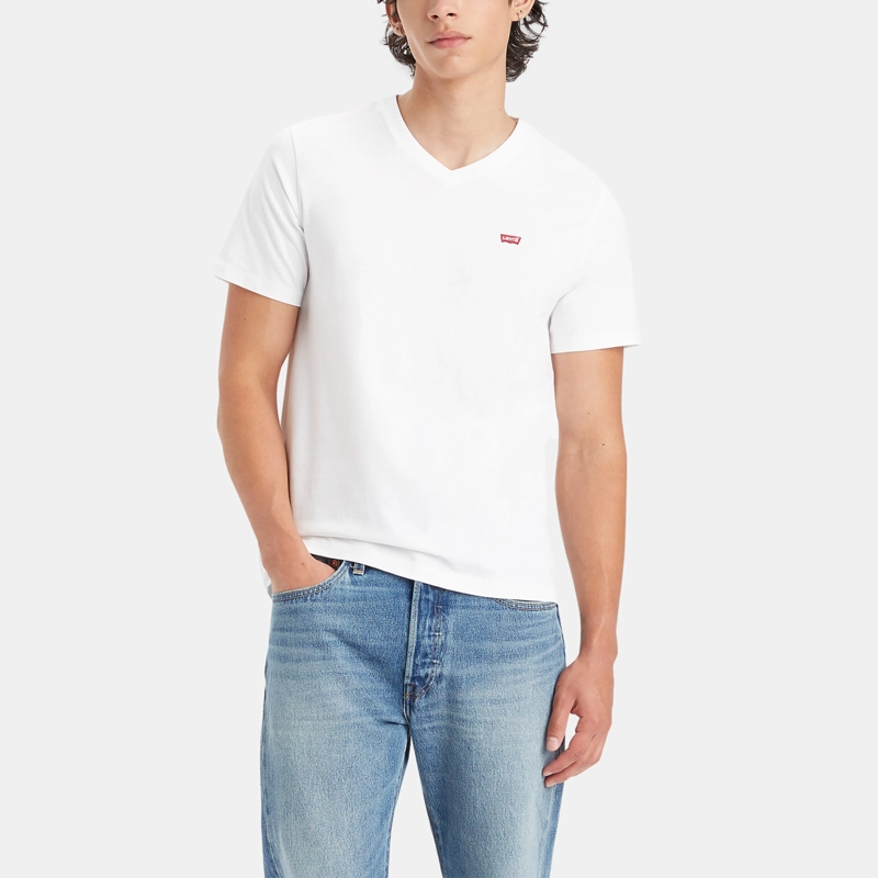 POLERA HOMBRE CLASSIC V NECK TEE BLANCO LEVIS A7280-0000 - 1