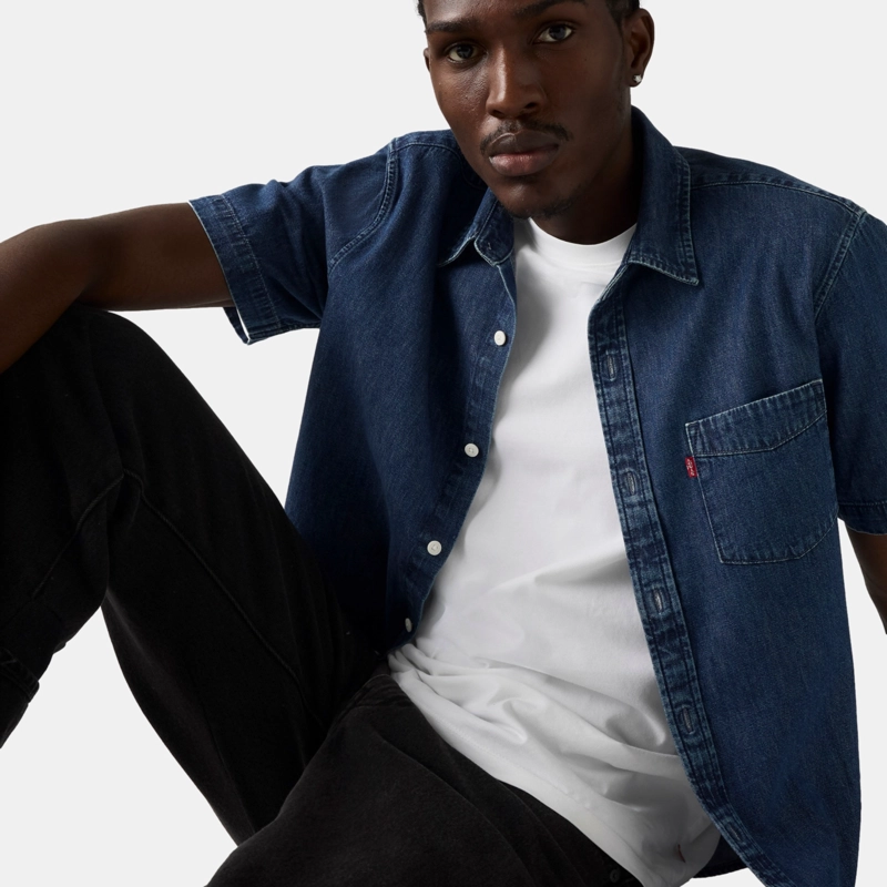 CAMISA HOMBRE CLASSIC 1 PKT STANDRD AZUL LEVIS 86627-0307 - 3