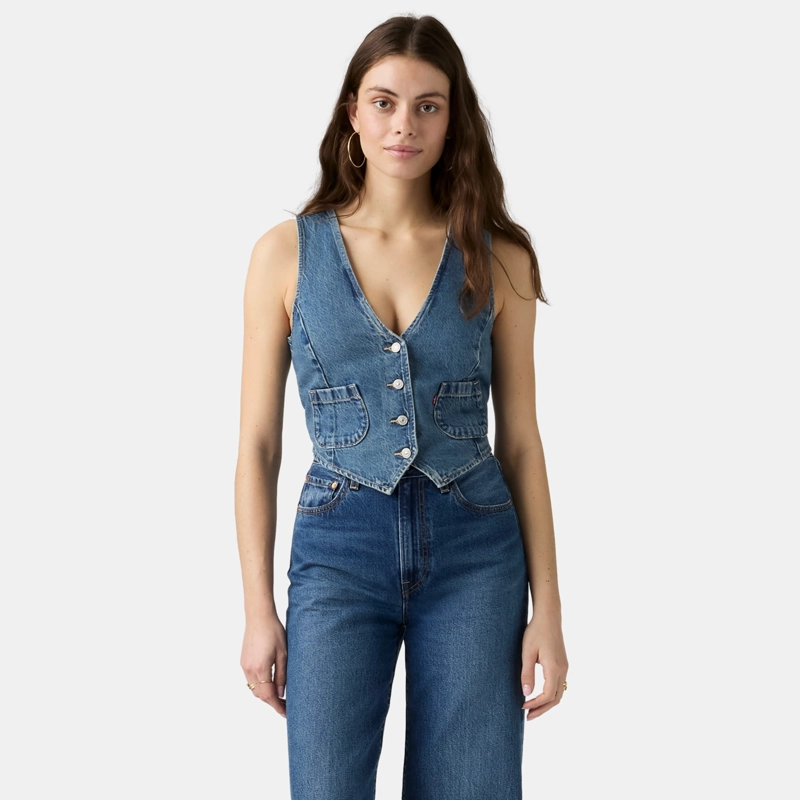 VEST MUJER TAILORED DENIM AZUL LEVIS A8749-0018 - 1