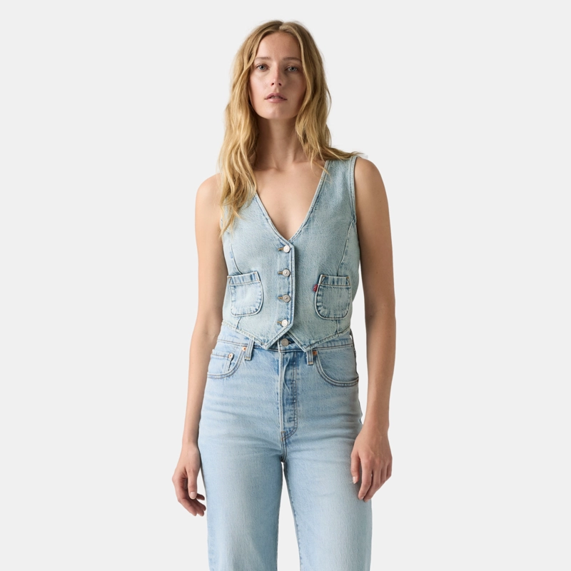 CHAQUETA MUJER TAILORED VEST DENIM AZUL LEVIS A8749-0017 - 1