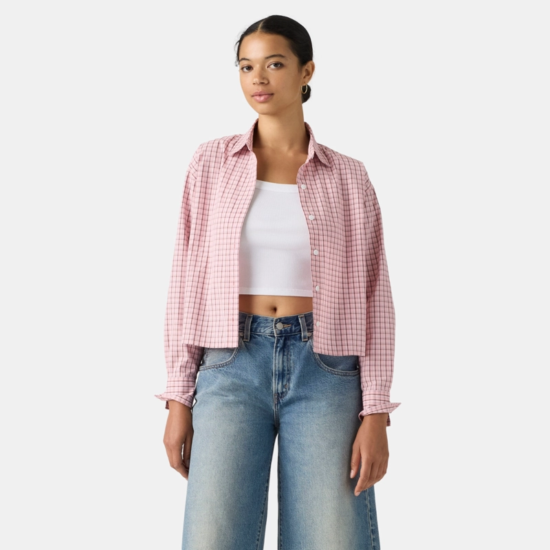 BLUSA MUJER CROPPED HARLIE SHIRT ROSADO LEVIS 003P2-0013 - 1