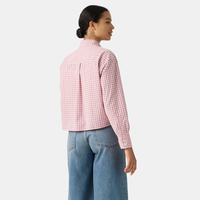 BLUSA MUJER CROPPED HARLIE SHIRT ROSADO LEVIS 003P2-0013 - 2