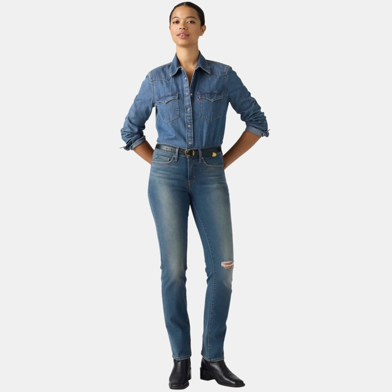 JEANS MUJER 314 SHAPING STRAIGHT AZUL LEVIS 19631-0330 - 2