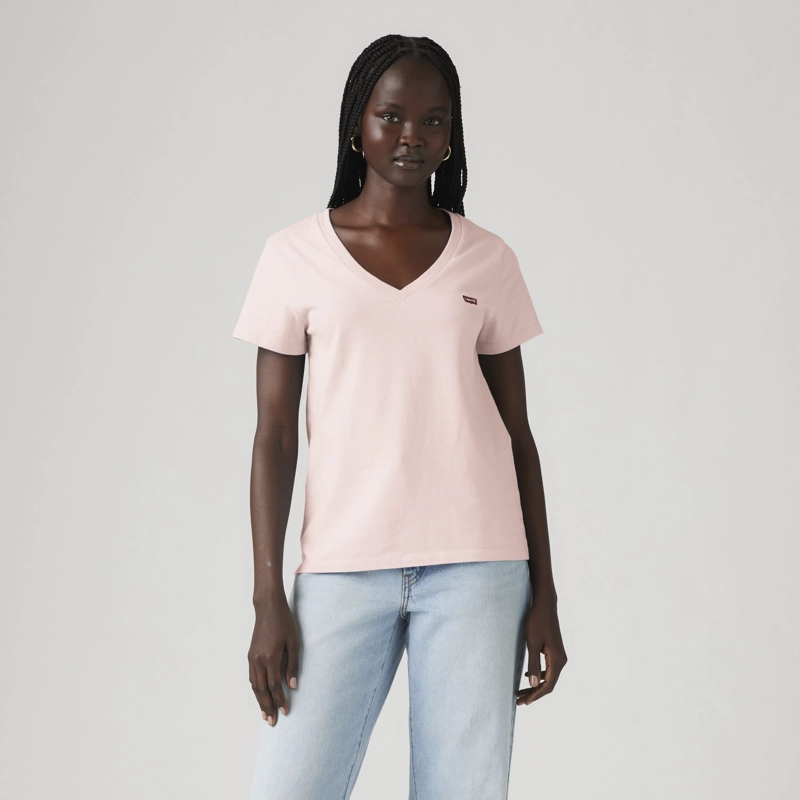 POLERA MUJER PERFECT VNECK ROSADO LEVIS 85341-0130 - 1
