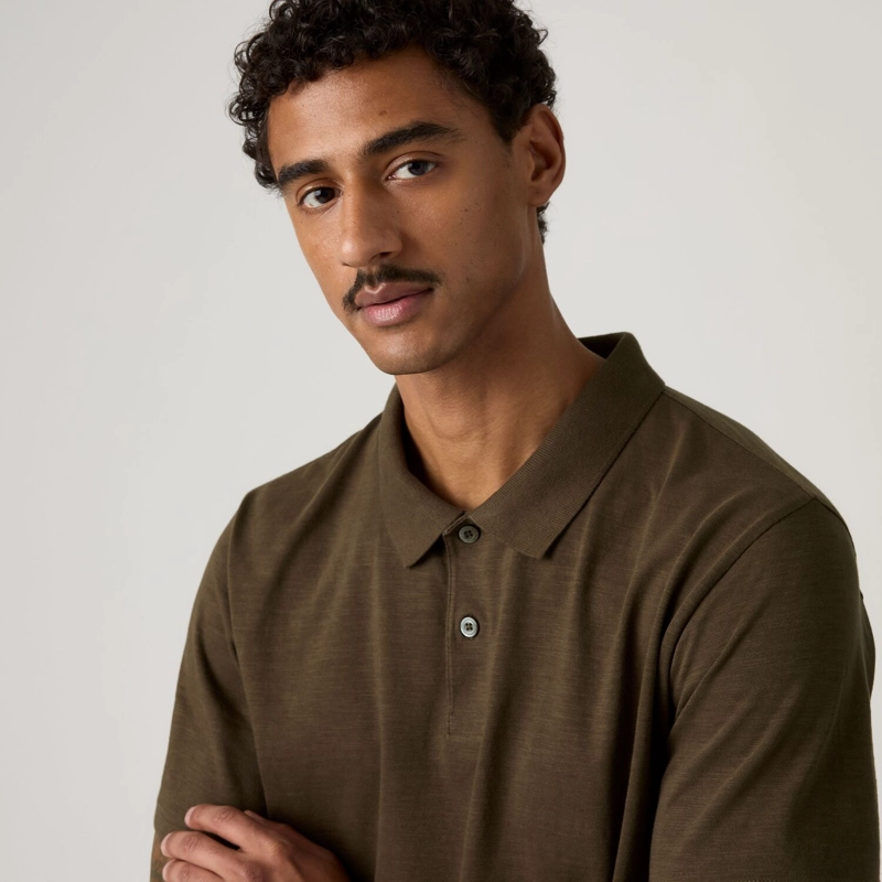 POLERA HOMBRE MERRITT JERSEY POLO CAFE  LEVIS 003O8-0031 - 4
