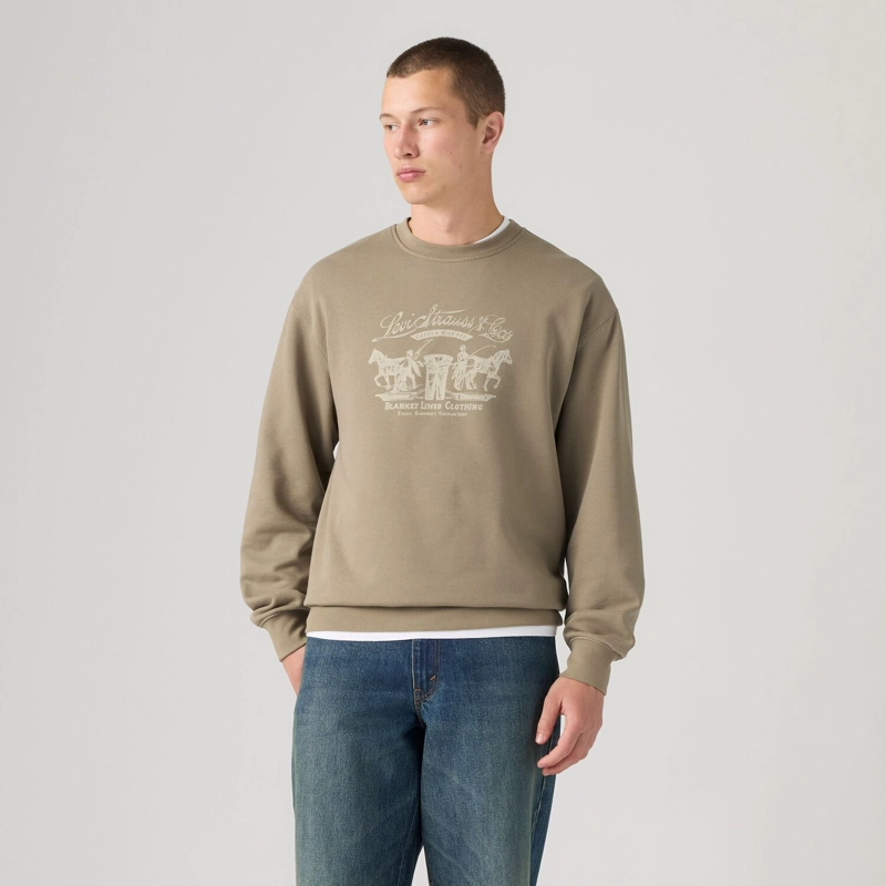 POLERON HOMBRE RELAXD GRAPHIC CREW CAFE  LEVIS 38712-0520 - 1