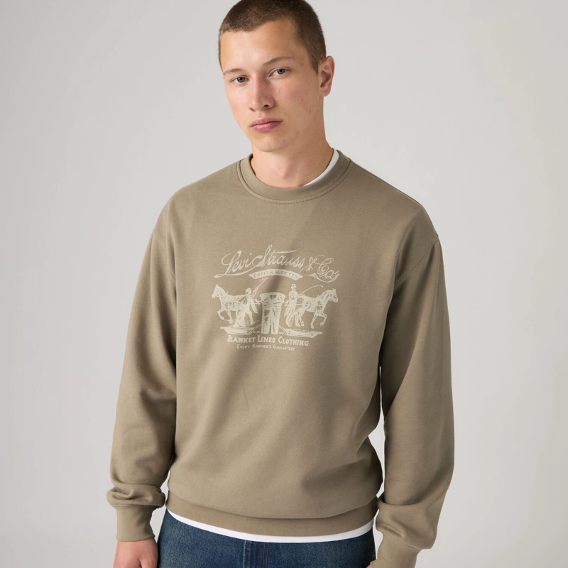 POLERON HOMBRE RELAXD GRAPHIC CREW CAFE  LEVIS 38712-0520 - 3
