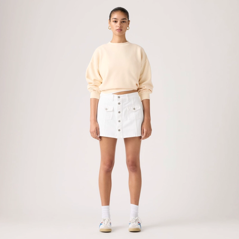 FALDA MUJER BUTTON FRONT SKORT BLANCO LEVIS 005NA-0001 - 1