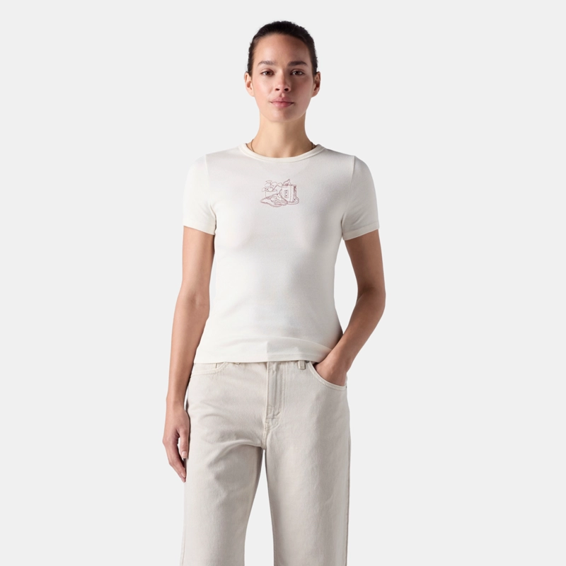 POLERA MUJER GR HAYES SS TEE CREMA LEVIS 008A8-0009 - 1