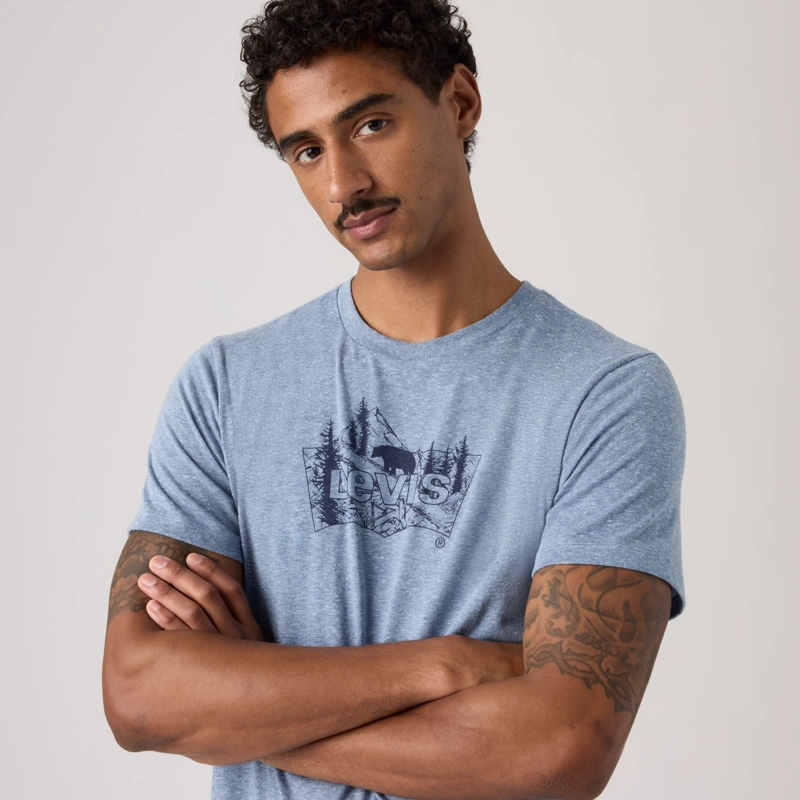 POLERA HOMBRE GRAPHIC CREWNECK TEE AZUL LEVIS 22491-2151 - 4