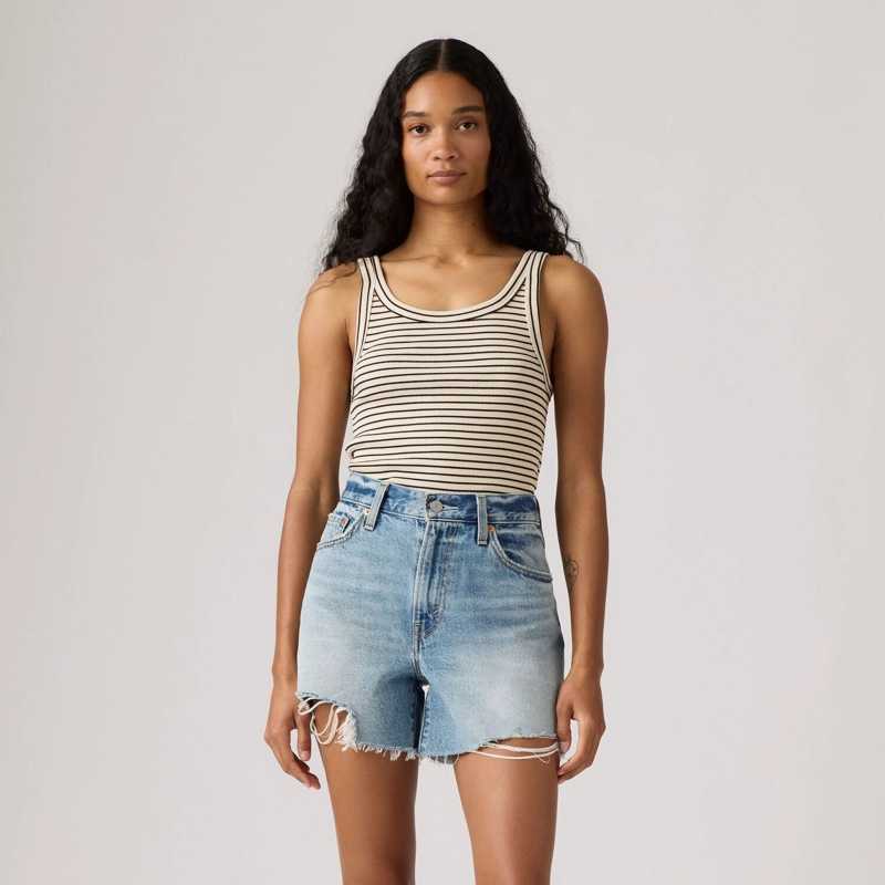 POLERA MUJER ESSENTIAL RIBBED TANK BEIGE LEVIS 005IN-0006 - 1