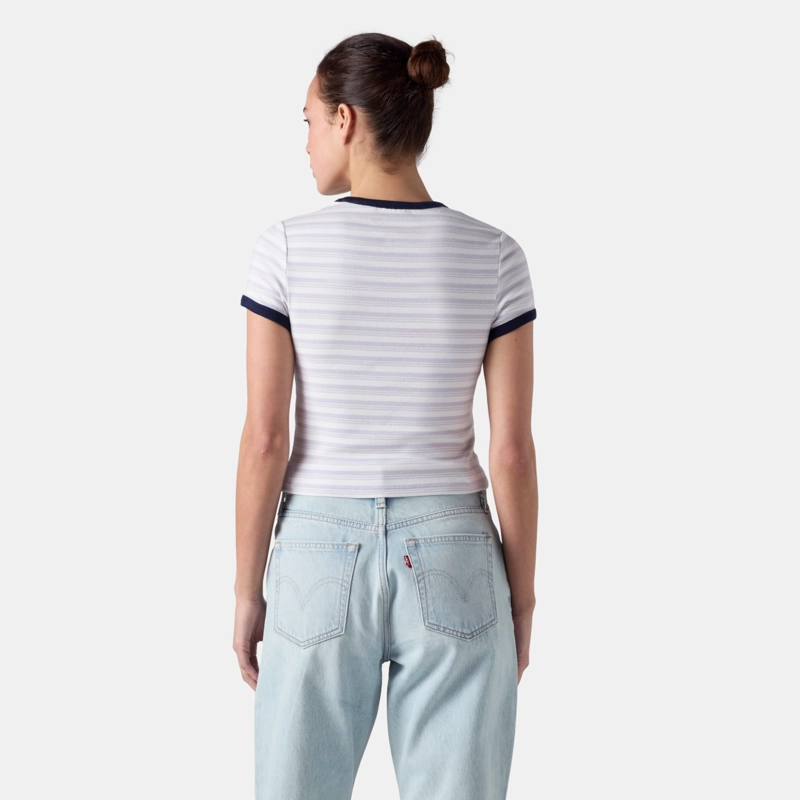 POLERA MUJER GR HAYES CROPPED BLANCO LEVIS 008A7-0006 - 2