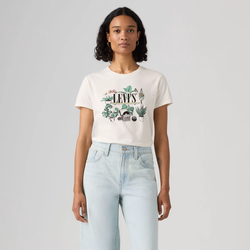 POLERA MUJER THE PERFECT TEE CREMA LEVIS 17369-3548 - 1