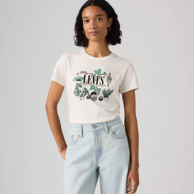 POLERA MUJER THE PERFECT TEE CREMA LEVIS 17369-3548 - 3
