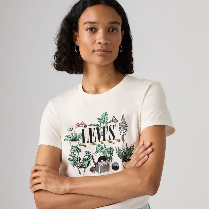 POLERA MUJER THE PERFECT TEE CREMA LEVIS 17369-3548 - 4