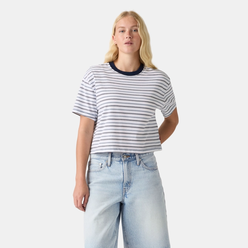 POLERA MUJER CROPPED ANYDAY TEE AZUL LEVIS 0087V-0006 - 1