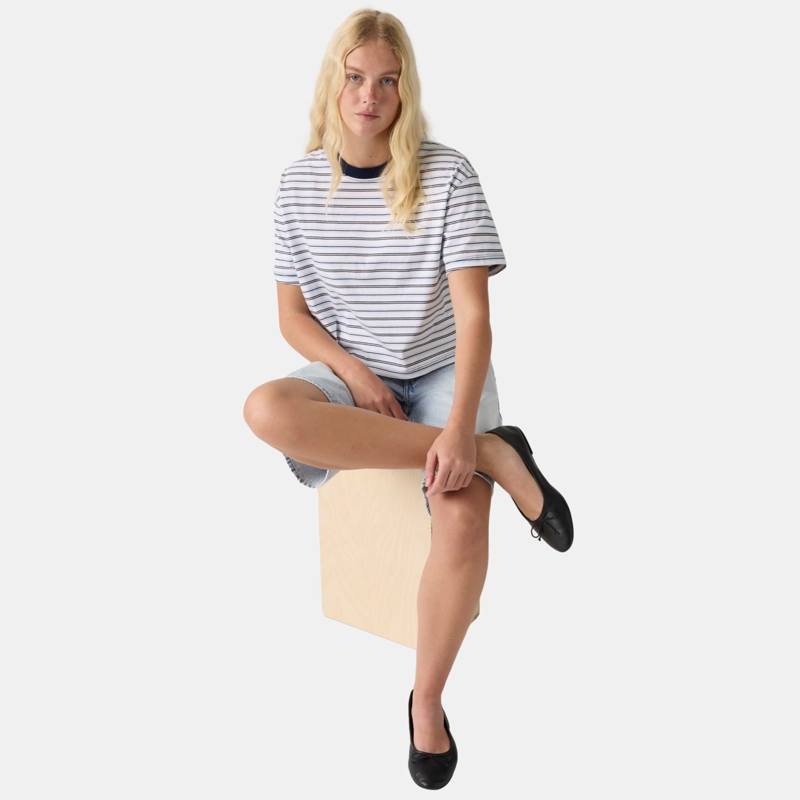 POLERA MUJER CROPPED ANYDAY TEE AZUL LEVIS 0087V-0006 - 4