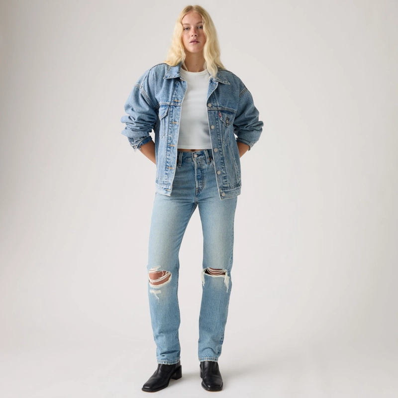 JEANS MUJER 501 FOR WOMEN AZUL LEVIS 12501-0679 - 5