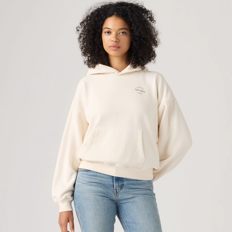 POLERON MUJER VINTAGE BOXY HOODIE BEIGE LEVIS 008A3-0001 - 3