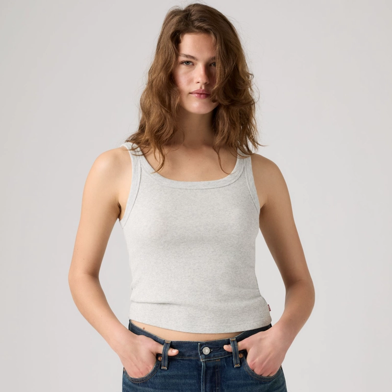 POLERA MUJER ESSENTIAL RIBBED TANK GRIS LEVIS 005IN-0013 - 3