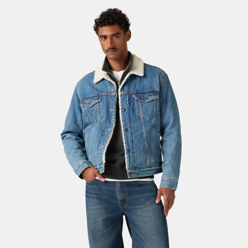 CHAQUETA HOMBRE TYPE 3 SHERPA TRUCKER AZUL LEVIS 16365-0346 - 1