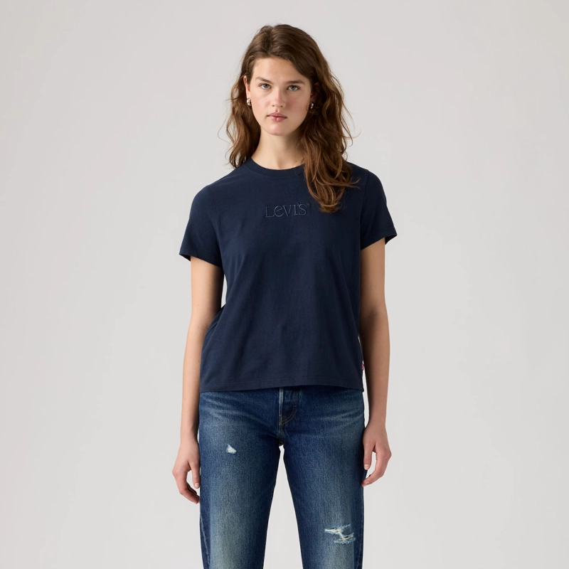 POLERA MUJER FAVORITE TEE AZUL LEVIS 005GV-0087 - 1