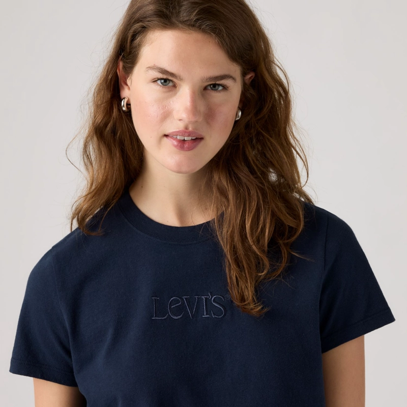 POLERA MUJER FAVORITE TEE AZUL LEVIS 005GV-0087 - 4