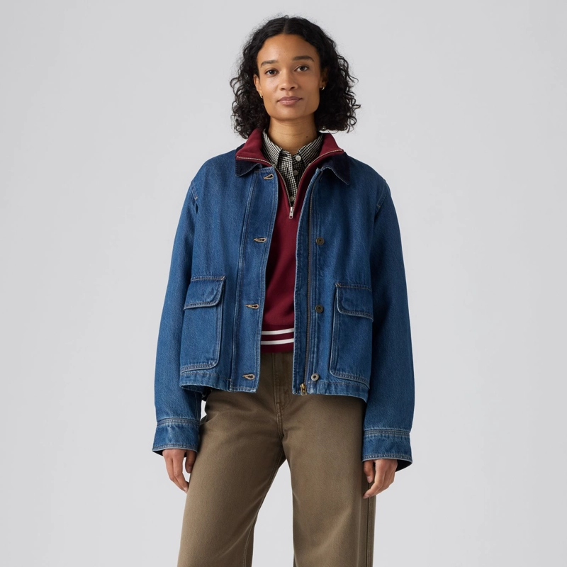 CHAQUETA MUJER BREE CROPPED CHORE AZUL LEVIS 006S6-0000 - 1