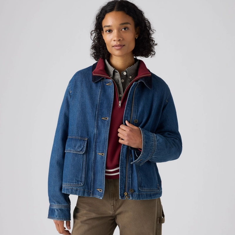 CHAQUETA MUJER BREE CROPPED CHORE AZUL LEVIS 006S6-0000 - 3