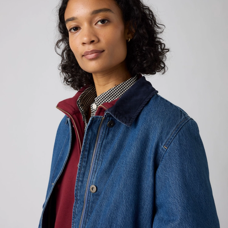 CHAQUETA MUJER BREE CROPPED CHORE AZUL LEVIS 006S6-0000 - 4
