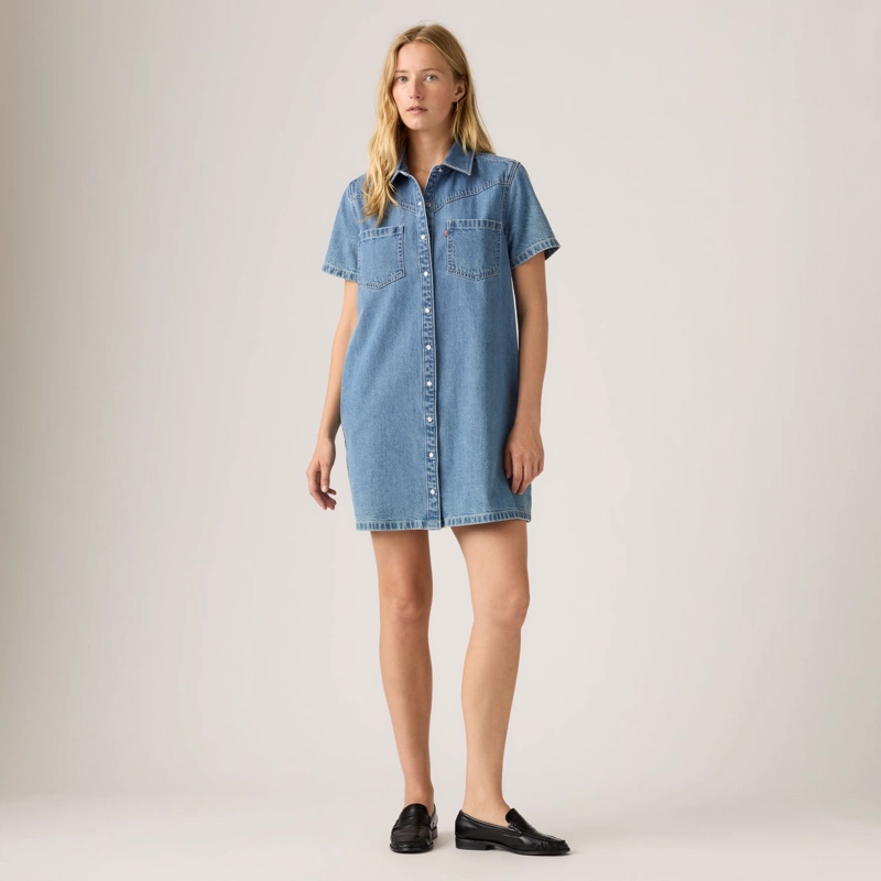 VESTIDO MUJER LOUISA DENIM DRESS AZUL LEVIS 006LG-0001 - 1