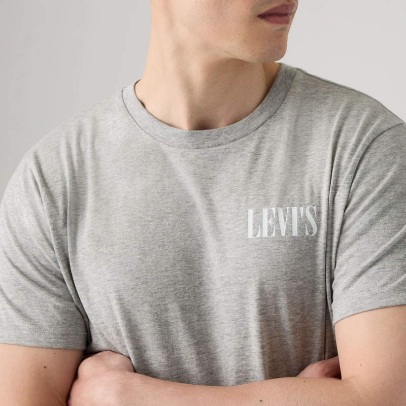 POLERA HOMBRE GRAPHIC CREWNECK TEE GRIS LEVIS 22491-2158 - 4