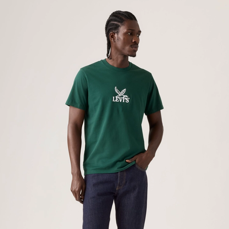 POLERA HOMBRE GRAPHIC CREWNECK TEE VERDE LEVIS 22491-2178 - 1