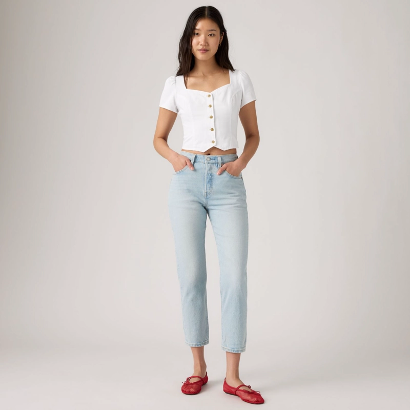 JEANS MUJER 501 CROP CELESTE LEVIS 36200-0416 - 2