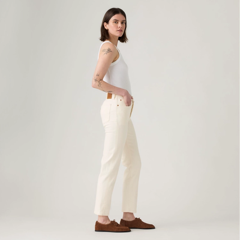 JEANS MUJER 501 CROP BEIGE LEVIS 36200-0374 - 3