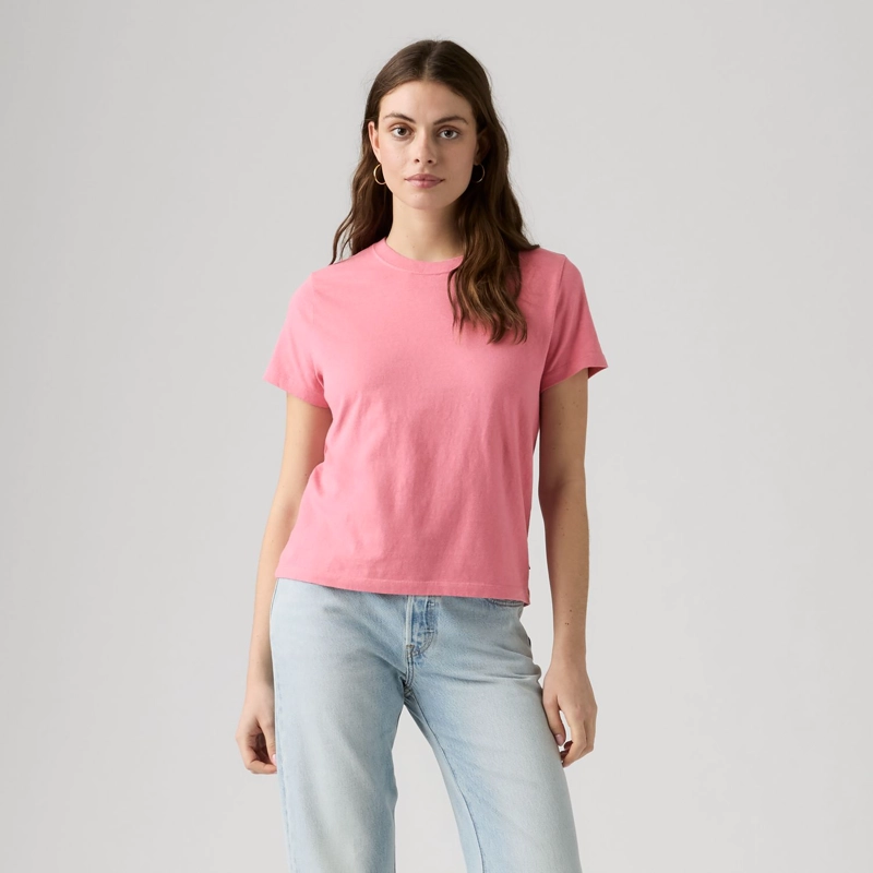 POLERA MUJER FAVORITE SLUB TEE ROSADO LEVIS 0064G-0016 - 1