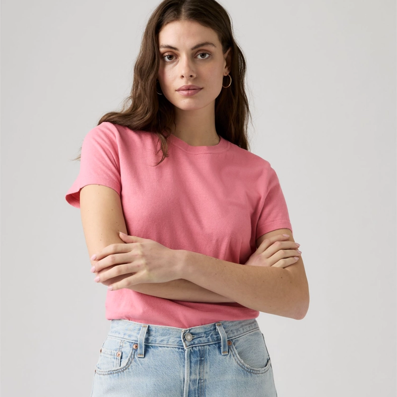 POLERA MUJER FAVORITE SLUB TEE ROSADO LEVIS 0064G-0016 - 3
