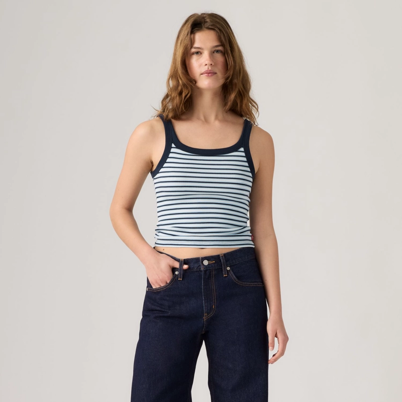 POLERA MUJER ESSENTIAL RIBBED TANK AZUL LEVIS 005IN-0012 - 1