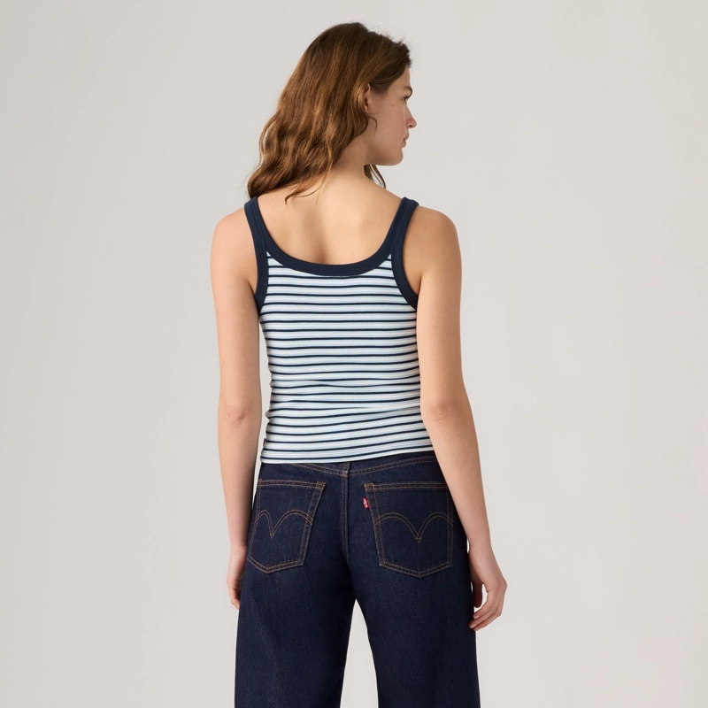 POLERA MUJER ESSENTIAL RIBBED TANK AZUL LEVIS 005IN-0012 - 2