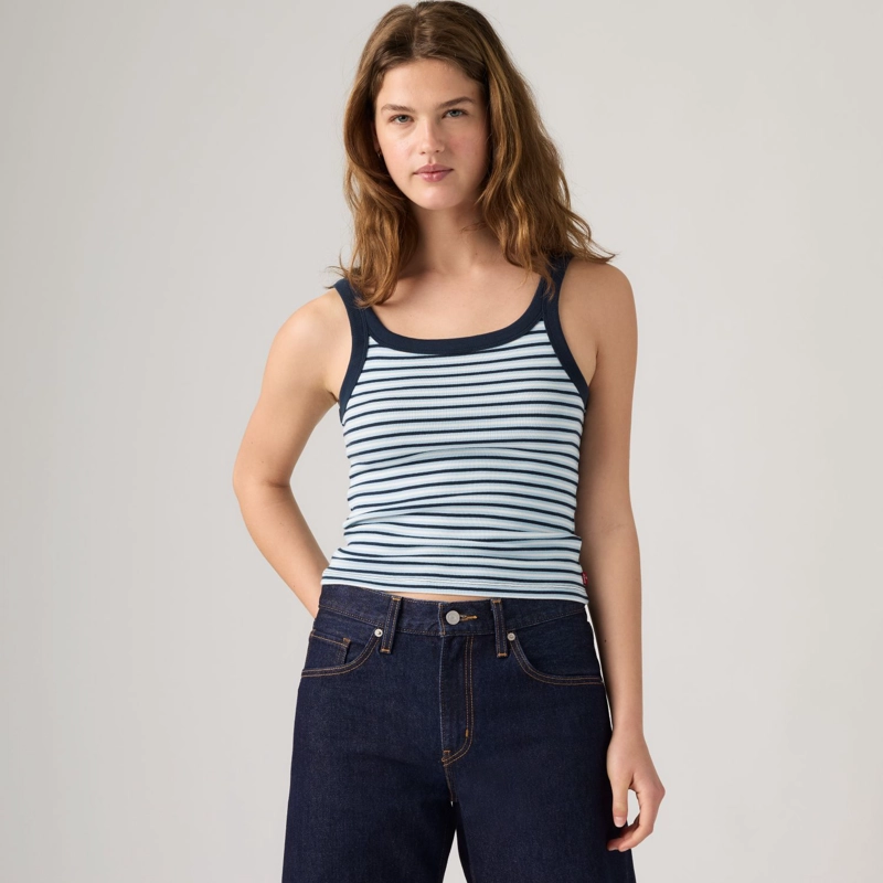 POLERA MUJER ESSENTIAL RIBBED TANK AZUL LEVIS 005IN-0012 - 3