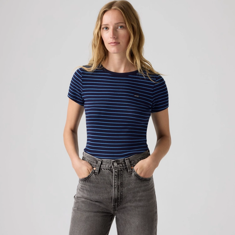 POLERA MUJER HAYES TEE AZUL LEVIS 001J3-0072 - 3