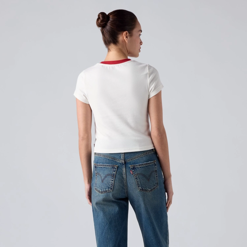 POLERA MUJER ESSENTIAL BABY TEE BEIGE LEVIS 008CH-0024 - 2