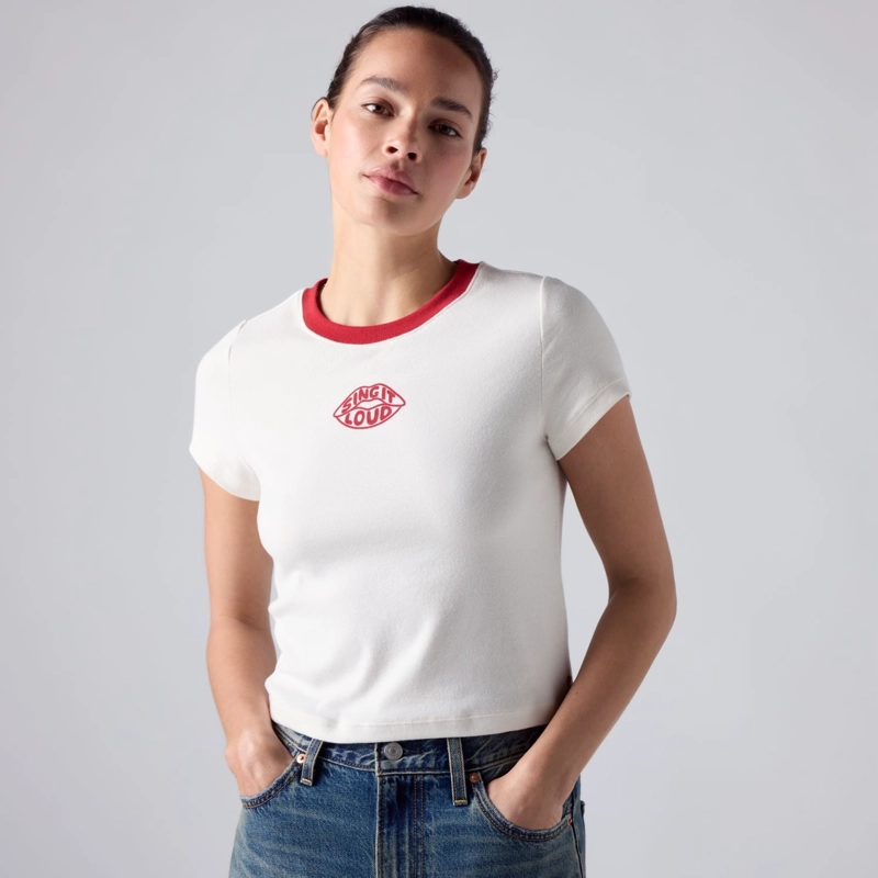 POLERA MUJER ESSENTIAL BABY TEE BEIGE LEVIS 008CH-0024 - 3